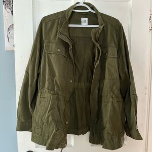 GAP Women's Utility Jacket in Olive